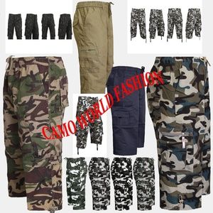 Men's Army Camo Cargo Shorts Sizes: 32" TO 38"